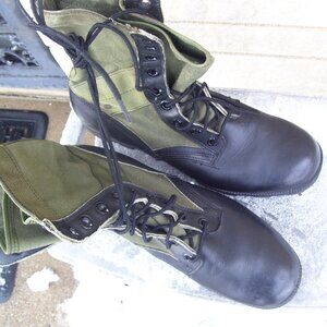 Vintage Ro Search Combat Jungle Boots Hiking Spike Protective Military 10 R USA